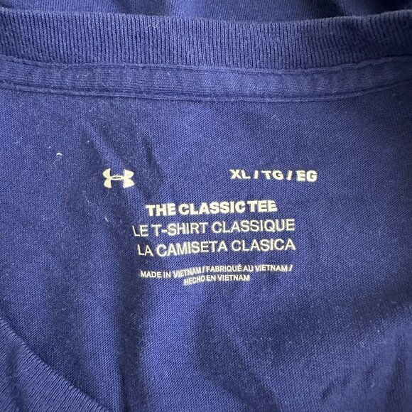 2/$30 Under Armour Sportstyle Logo Short Sleeve Tee Royal White XL #A0774 - Picture 5 of 7